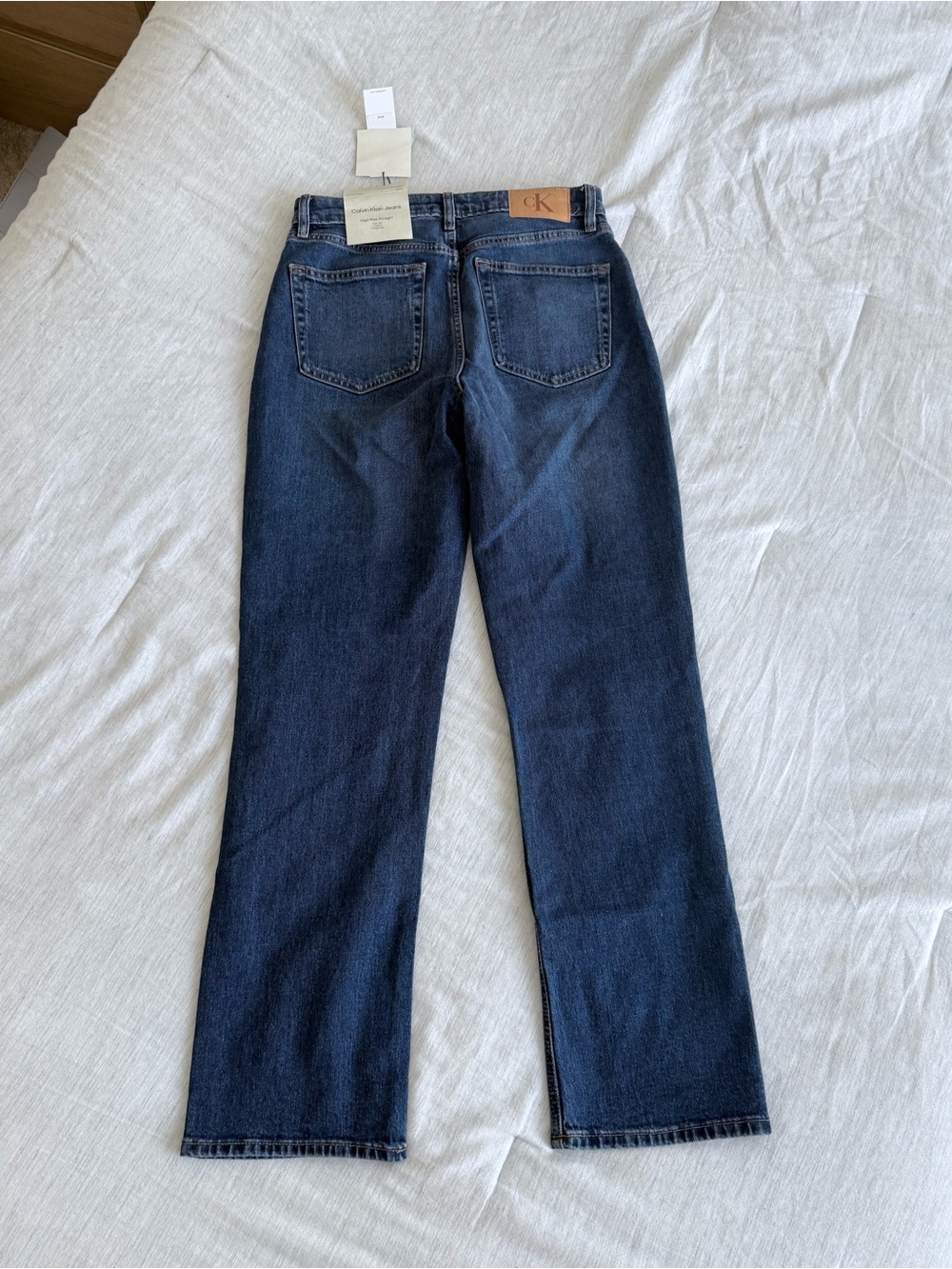 NWT Calvin Klein High Rise Straight Jeans W30 Regular